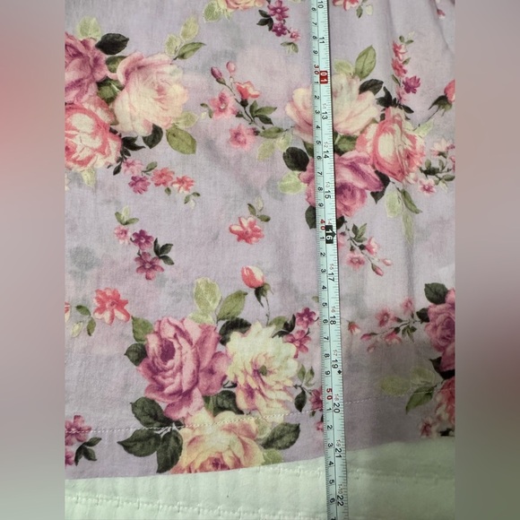 Chelsea and Violet Floral Print Balloon Sleeve Ruffle Top Size Medium - Picture 5 of 10